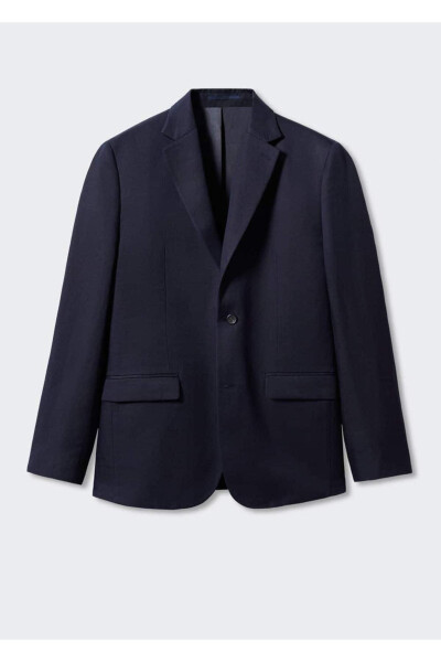 Tailored Linen Suit Blazer - 3