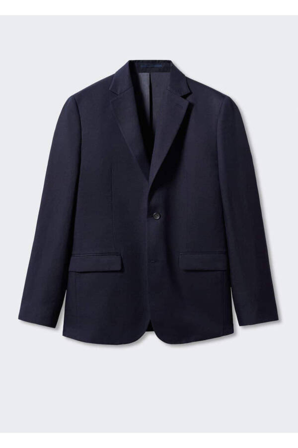 Tailored Linen Suit Blazer - 3