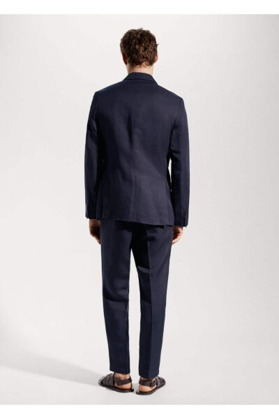 Tailored Linen Suit Blazer - 4