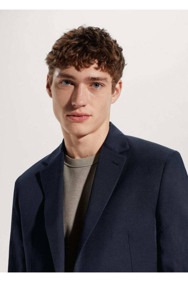 Tailored Linen Suit Blazer - 7