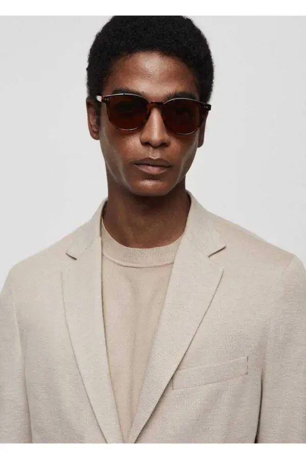 Tailored Slim Fit Cotton Blazer Jacket - 7