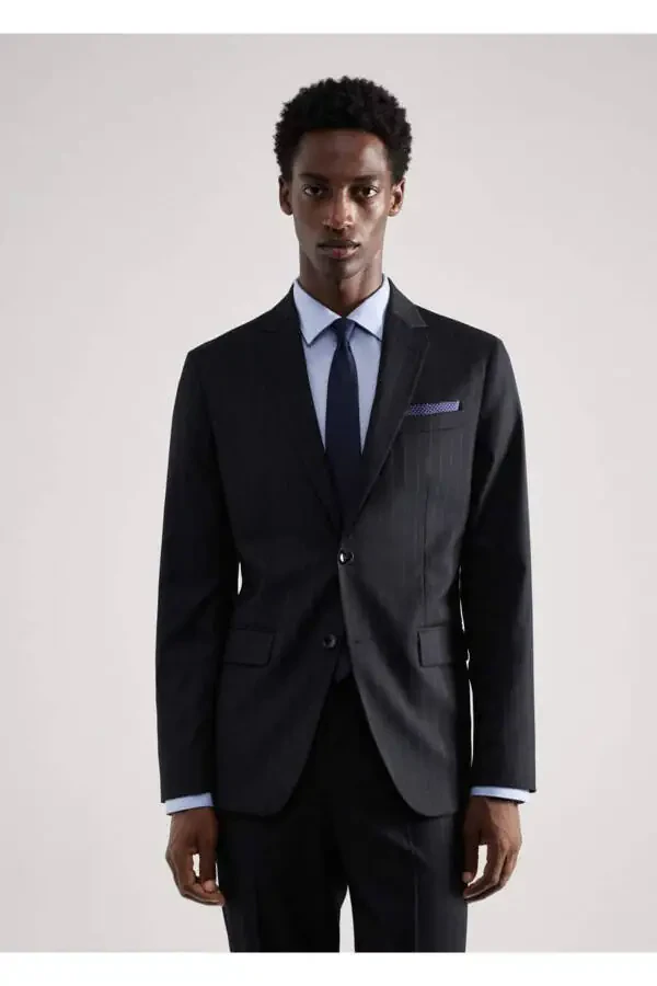 Tailored Stretch Blazer Jacket - 1