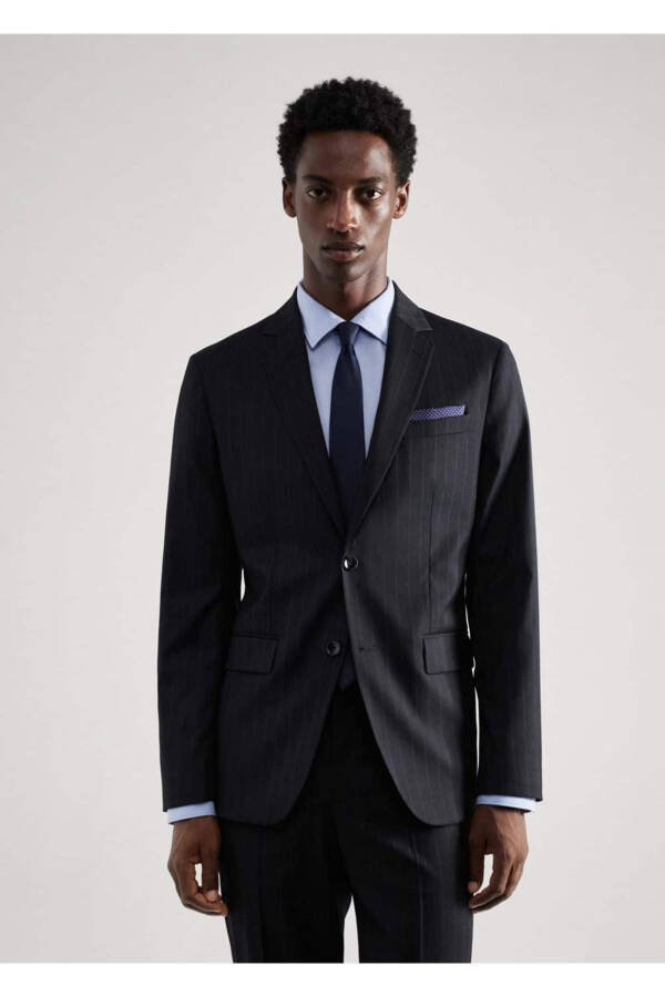 Tailored Stretch Blazer Jacket - 1
