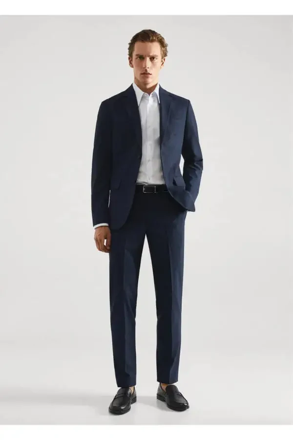 Tailored Stretch-Fabric Blazer With Motif - 2