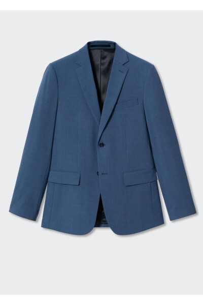 Tailored Wool Blazer Jacket - 3