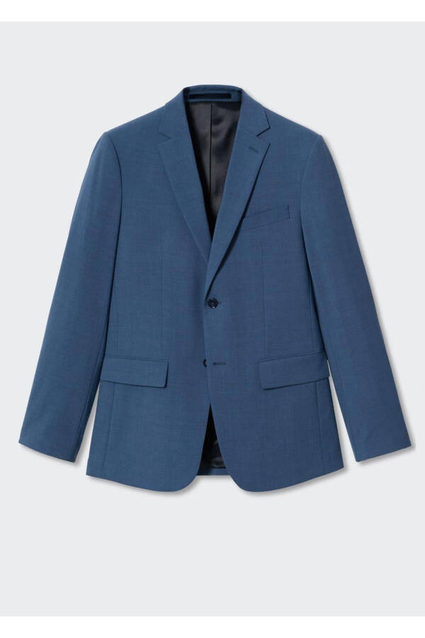 Tailored Wool Blazer Jacket - 3