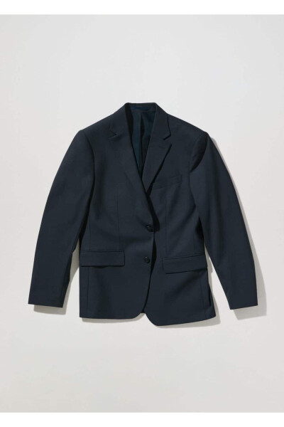Tailored Wool Blazer Jacket - 3
