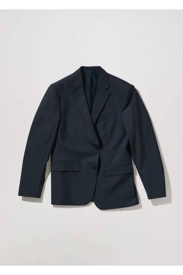 Tailored Wool Blazer Jacket - 3