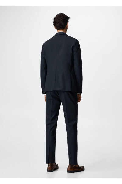 Tailored Wool Blazer Jacket - 4