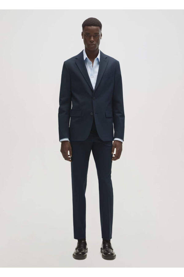 Tailored Wool Blazer Jacket - 5