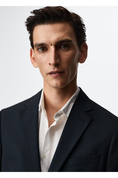 Tailored Wool Blazer Jacket - 8