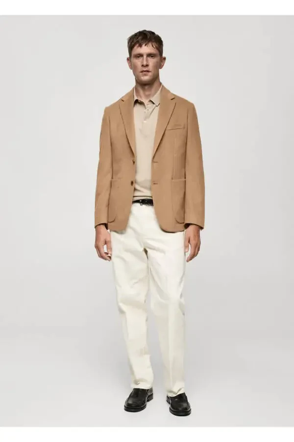 Tailored Wool Blazer Jacket - 2