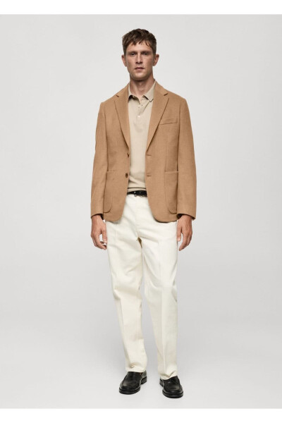 Tailored Wool Blazer Jacket - MANGO MAN (1)