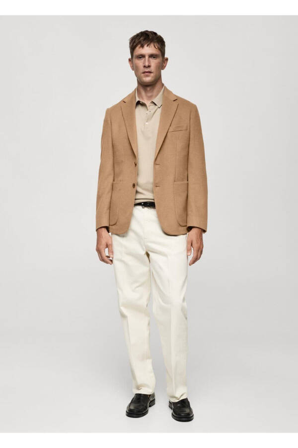 Tailored Wool Blazer Jacket - 2