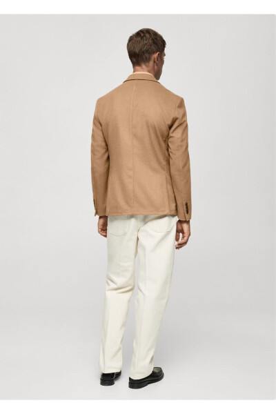 Tailored Wool Blazer Jacket - 4