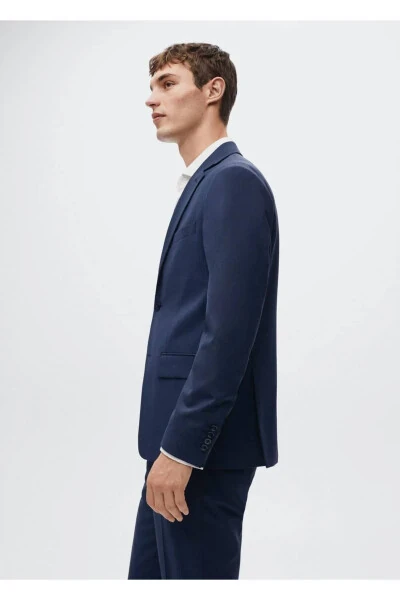 Tailored Wool Blazer Jacket - 6