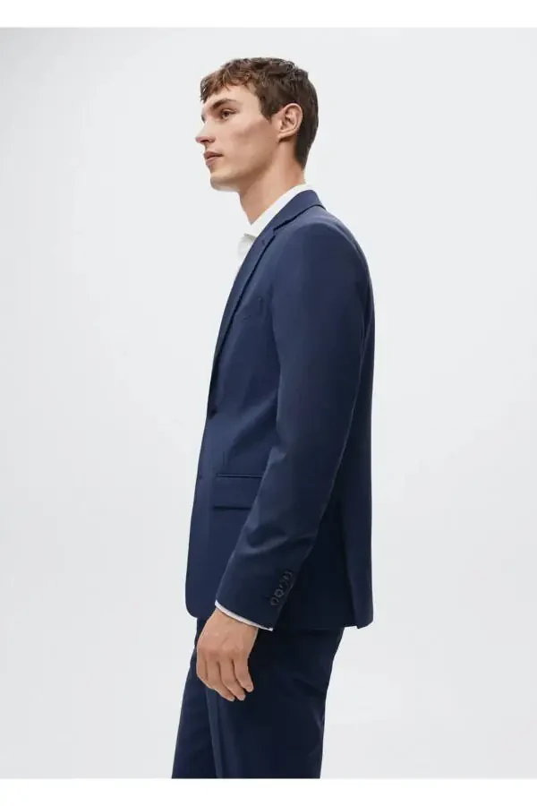 Tailored Wool Blazer Jacket - 6