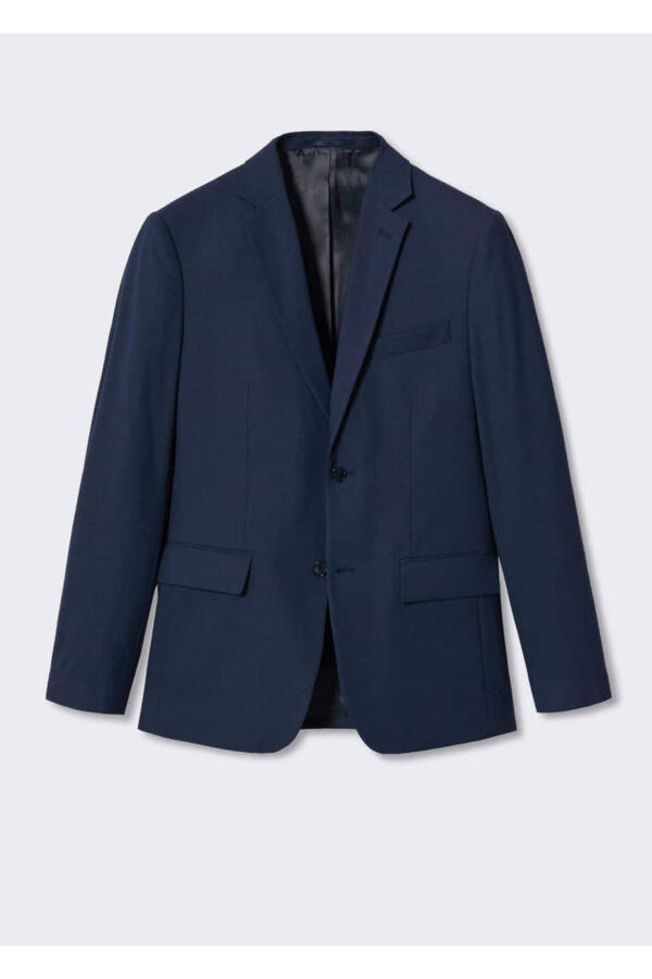 Tailored Wool Blazer Jacket - 3