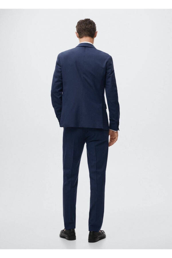 Tailored Wool Blazer Jacket - 4