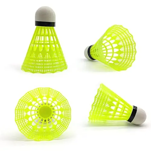 TaktZeit Badminton Birdies 12-Pack Nylon Badminton Shuttlecocks Badminton havaskorlari mashg'ulotlari va hovli oilaviy o'yini uchun birdies - 2