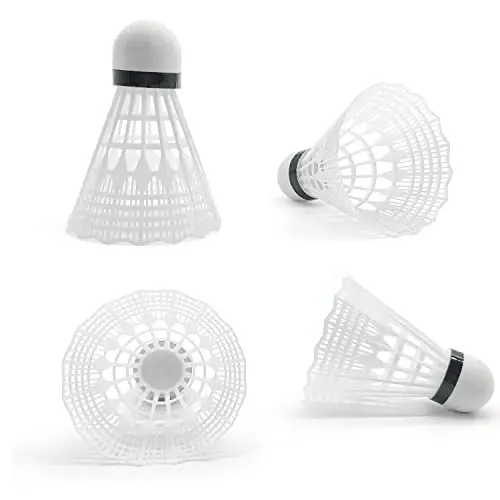 TaktZeit Badminton Birdies 12-Pack Nylon Badminton Shuttlecocks Birdies for Badminton Amateur Training and Backyard Family Game - TAKTZEIT (1)