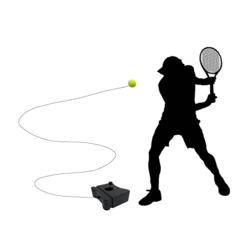 TaktZeit Tennis Trainer Rebound Baseboard Self Training Equipment Rebounder with 2 String Tennis Balls - 6