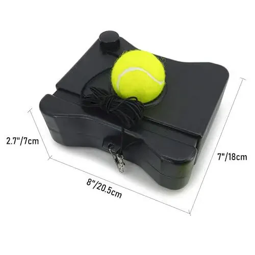 TaktZeit Tennis Trainer Rebound Baseboard Self Tennis Training Equipment Tennis Practice Rebounder with 2 String Tennis Balls - 3