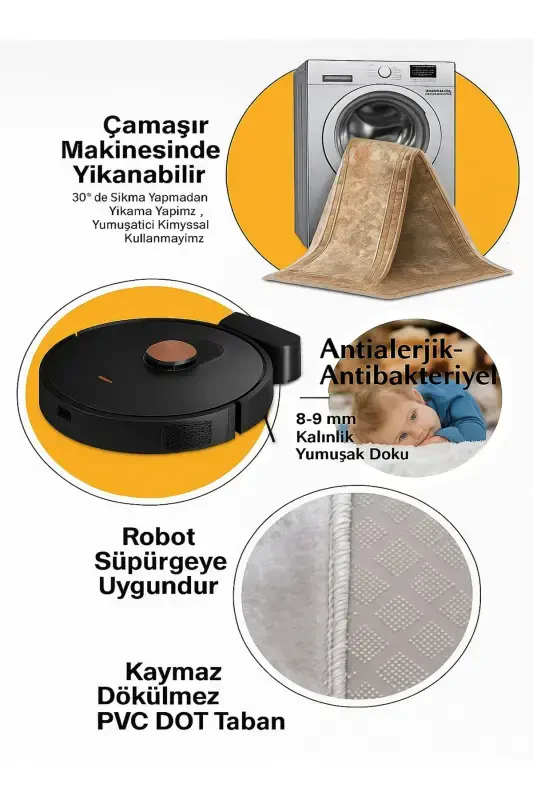 Ta'limli ingliz tili bolalar uchun o'yin gilami Sirg'almaydigan mashinada yuviladigan o'quv chaqaloq va bolalar xonasi gilami - 4