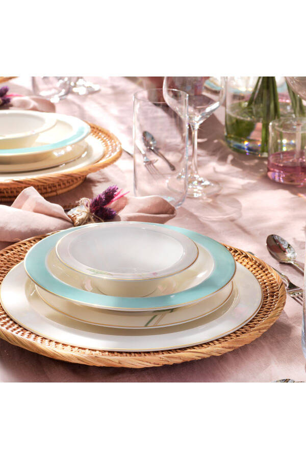 Talisman Belle Dinner Set 60 Pieces - Aqua Green - 5