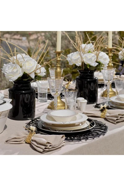 Talisman Dinner Set 60 Pieces Black - SCHAFER