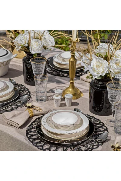 Talisman Dinner Set 60 Pieces Black - 3