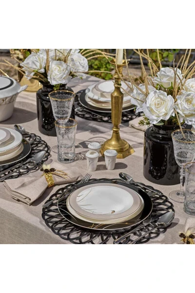 Talisman Dinner Set 60 Pieces Black - 5