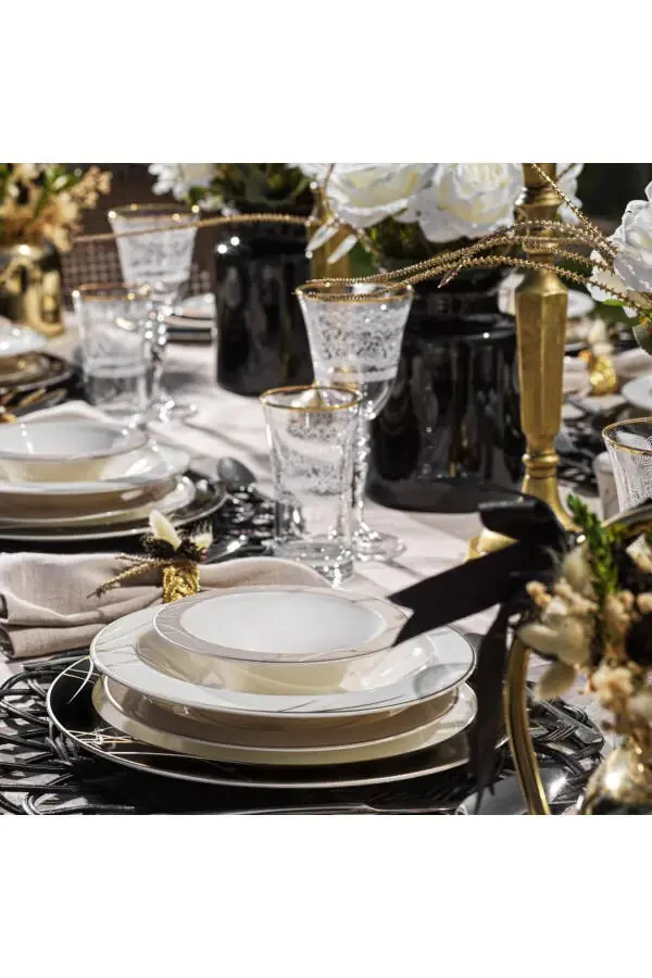 Talisman Dinner Set 60 Pieces Black - 8