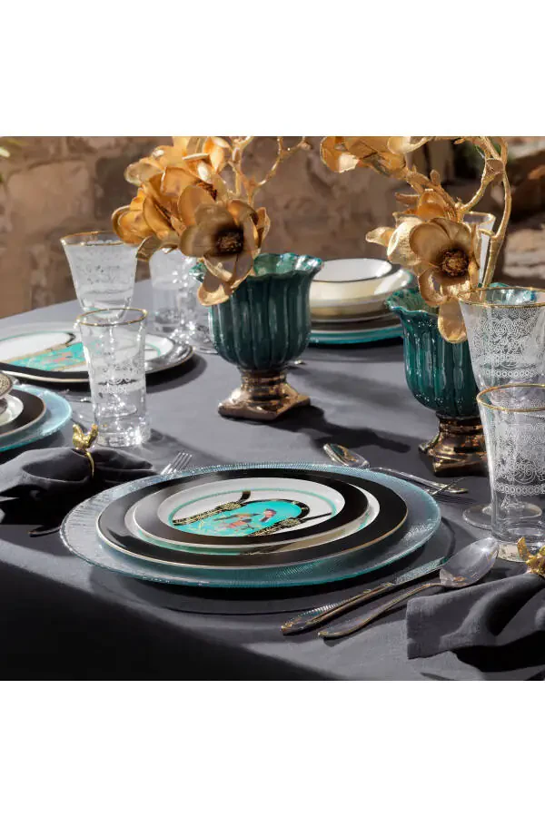 Talisman Dreamy Dinner Set 60 Pieces - Black - 4