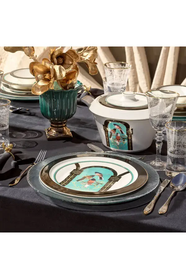 Talisman Dreamy Dinner Set 60 Pieces - Black - 6