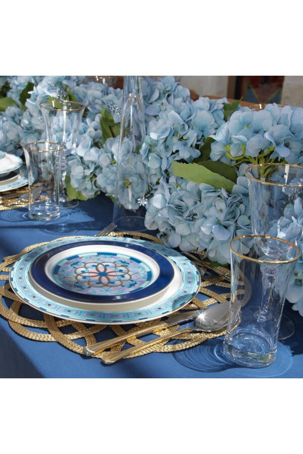 Talisman Sapphire Dinner Set 60 Pieces - Turquoise - 2