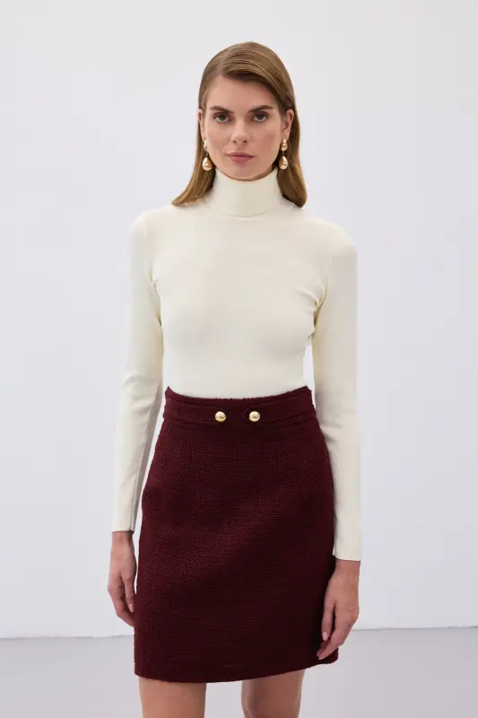 Tam Balıkçı Triko - Ekru-EKRU - 3