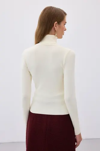 Tam Balıkçı Triko - Ekru-EKRU - 7