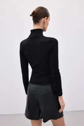 Tam Balıkçı Triko - Siyah-SİYAH - 5