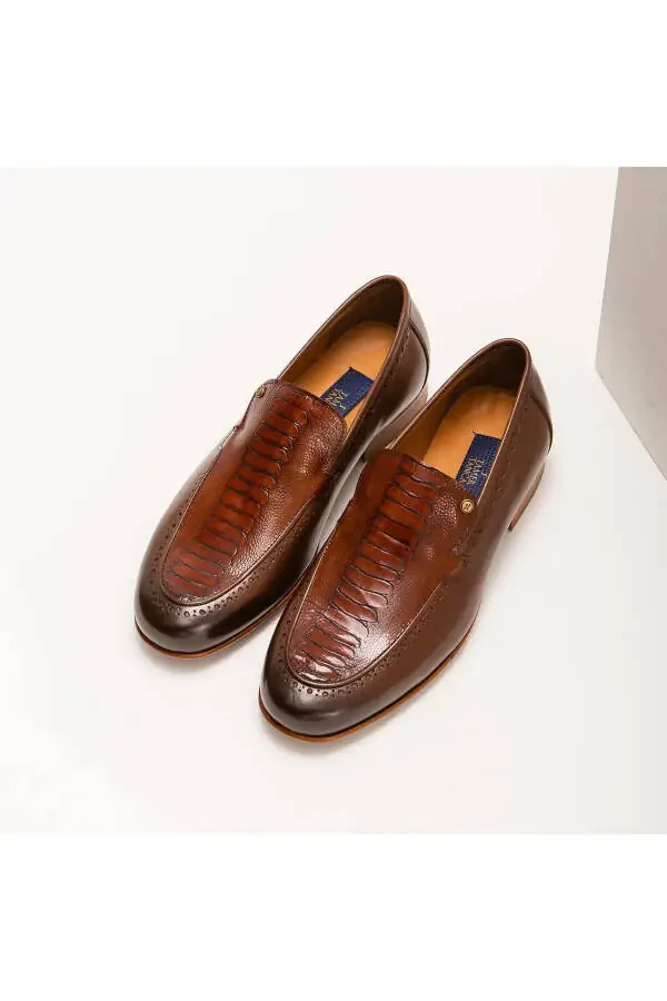 Tamer Tanca Erkek Derı Klasik Ayakkabı 477 48297 Erk Ayk Y22-Taba - 4