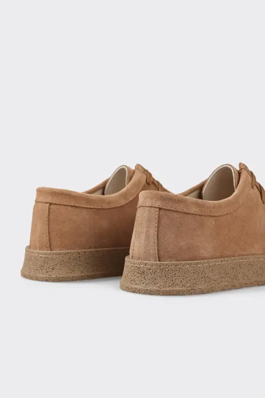 Tan Leather Men's Sneakers - 5