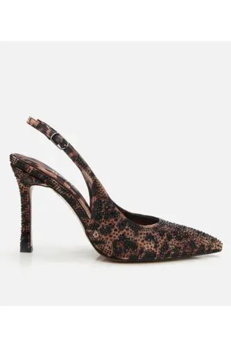 Tan Women's Leopard Print Stiletto - 1