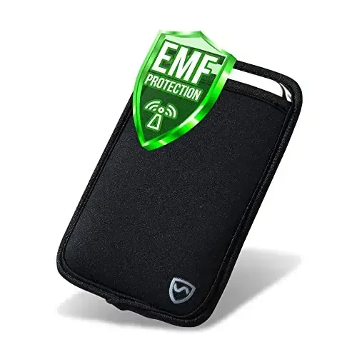 Tanangizni Himoya Qiling Anti Radiatsiya Mobil Telefon Sumkasi, EMF ni Bloklash uchun Mobil Telefon Qo'lqoplari, Mobil Telefon uchun Radiatsiya Bloklovchi, Qora, XL, 3.25 dyuymgacha bo'lgan Telefonlar uchun (7 x 4.25 dyuym Sumka Hajmi) - 4