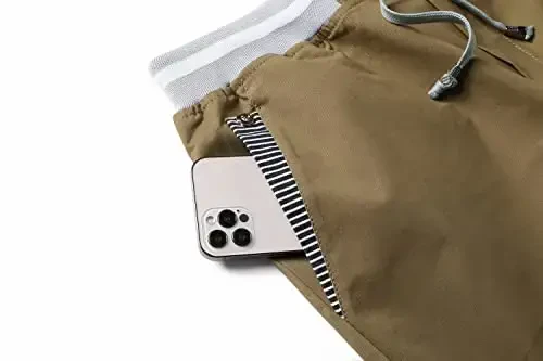 Tansozer Men's Shorts Casual Classic Fit Drawstring Summer Beach Shorts with Elastic Waist and Pockets - 4