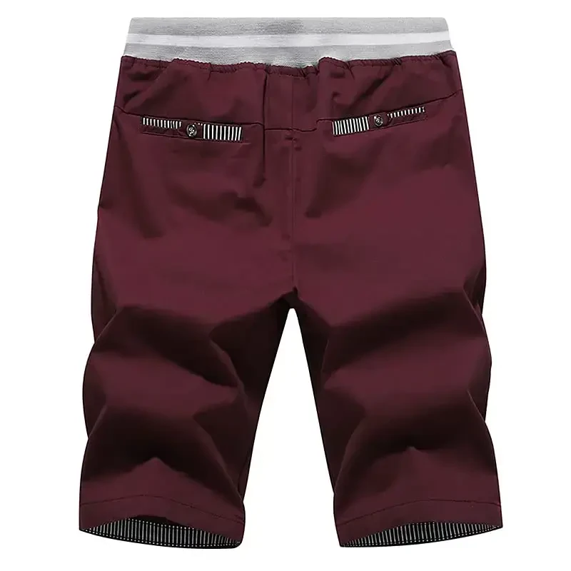 Tansozer Men's Shorts Casual Classic Fit Drawstring Summer Beach Shorts with Elastic Waist and Pockets - 2