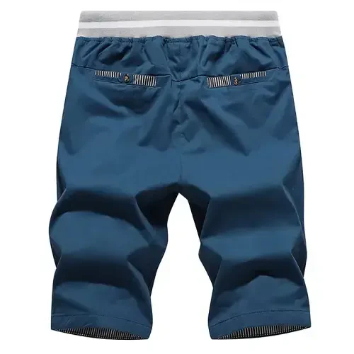 Tansozer Men's Shorts Casual Classic Fit Drawstring Summer Beach Shorts with Elastic Waist and Pockets - 2