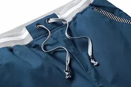 Tansozer Men's Shorts Casual Classic Fit Drawstring Summer Beach Shorts with Elastic Waist and Pockets - 3