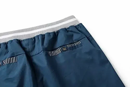 Tansozer Men's Shorts Casual Classic Fit Drawstring Summer Beach Shorts with Elastic Waist and Pockets - 5