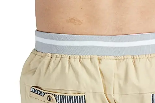 Tansozer Men's Shorts Casual Classic Fit Drawstring Summer Beach Shorts with Elastic Waist and Pockets - 4