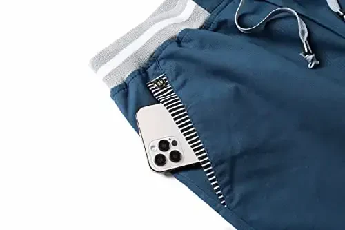 Tansozer мужские шорты повседневные классические с кулиской летние пляжные шорты с эластичной талией и карманами - 4